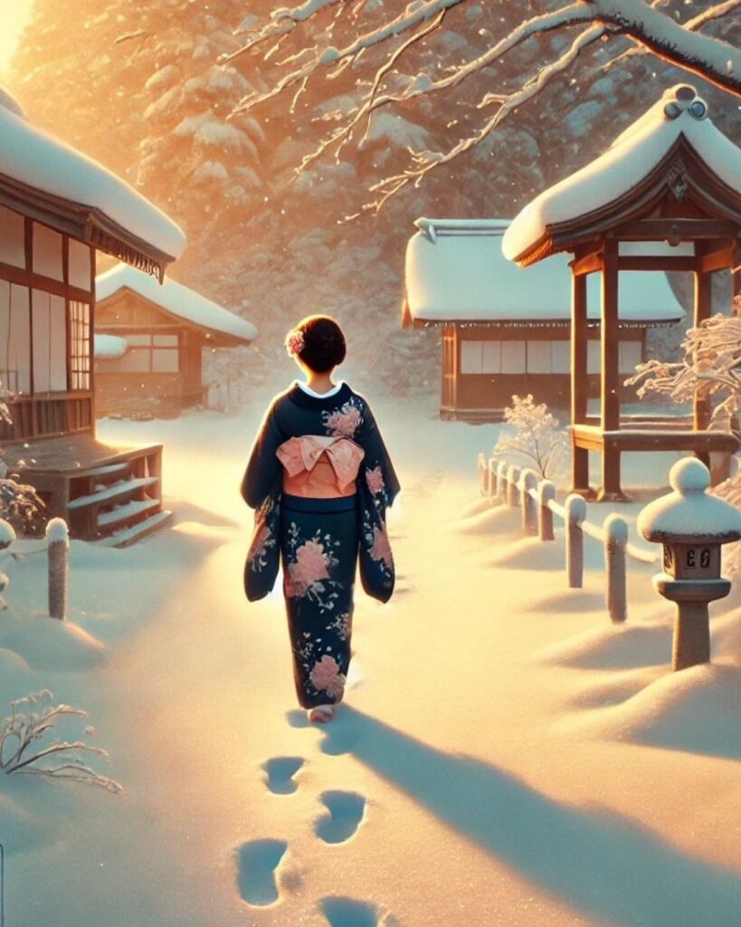 末吉俳句日記「成人式 祝う白雪 歩を刻む」俳句イメージ画像