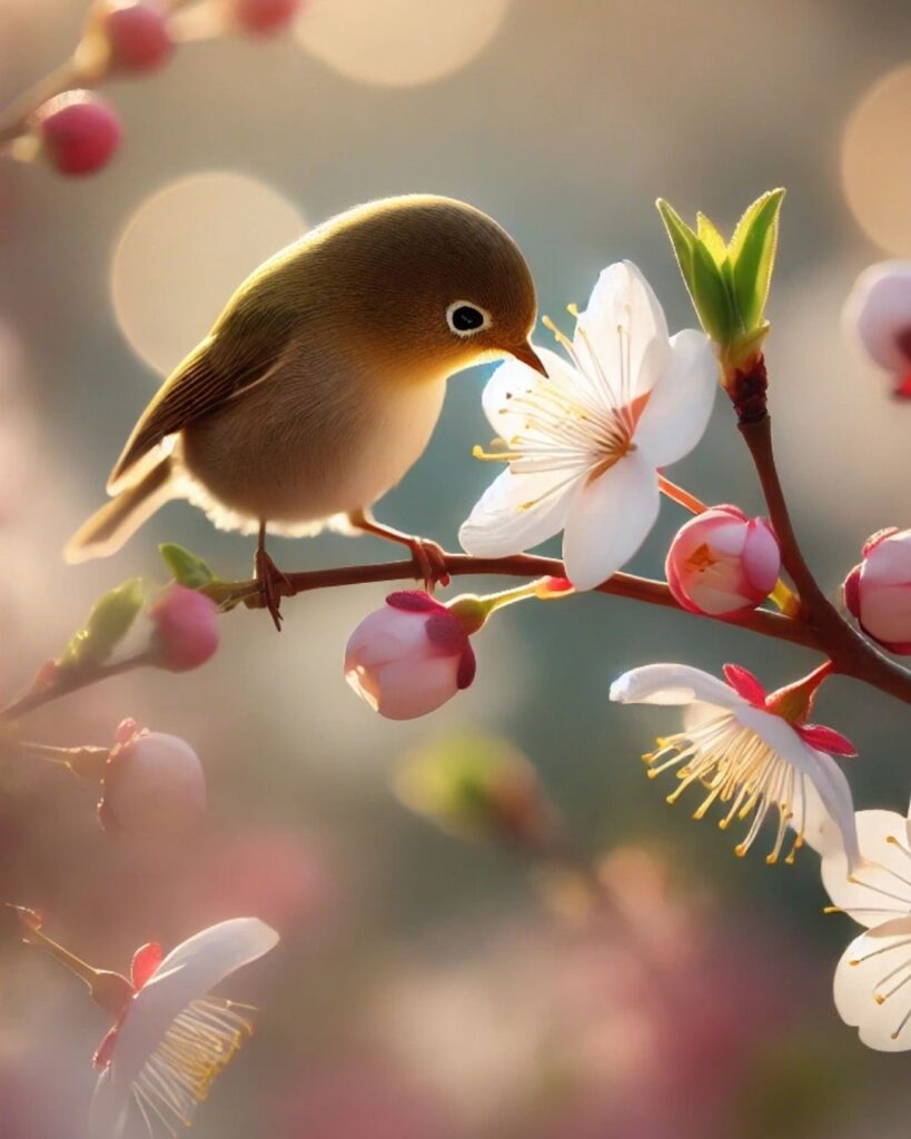 末吉俳句日記「花鳥や 味をたしかむ はしご蜜」俳句イメージ画像