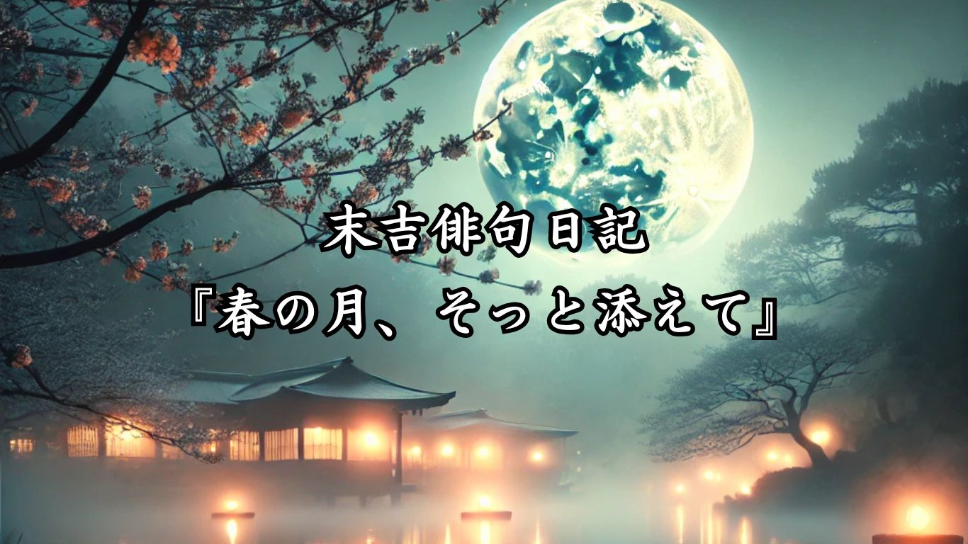 末吉俳句日記『春の月、そっと添えて』タイトルイメージ