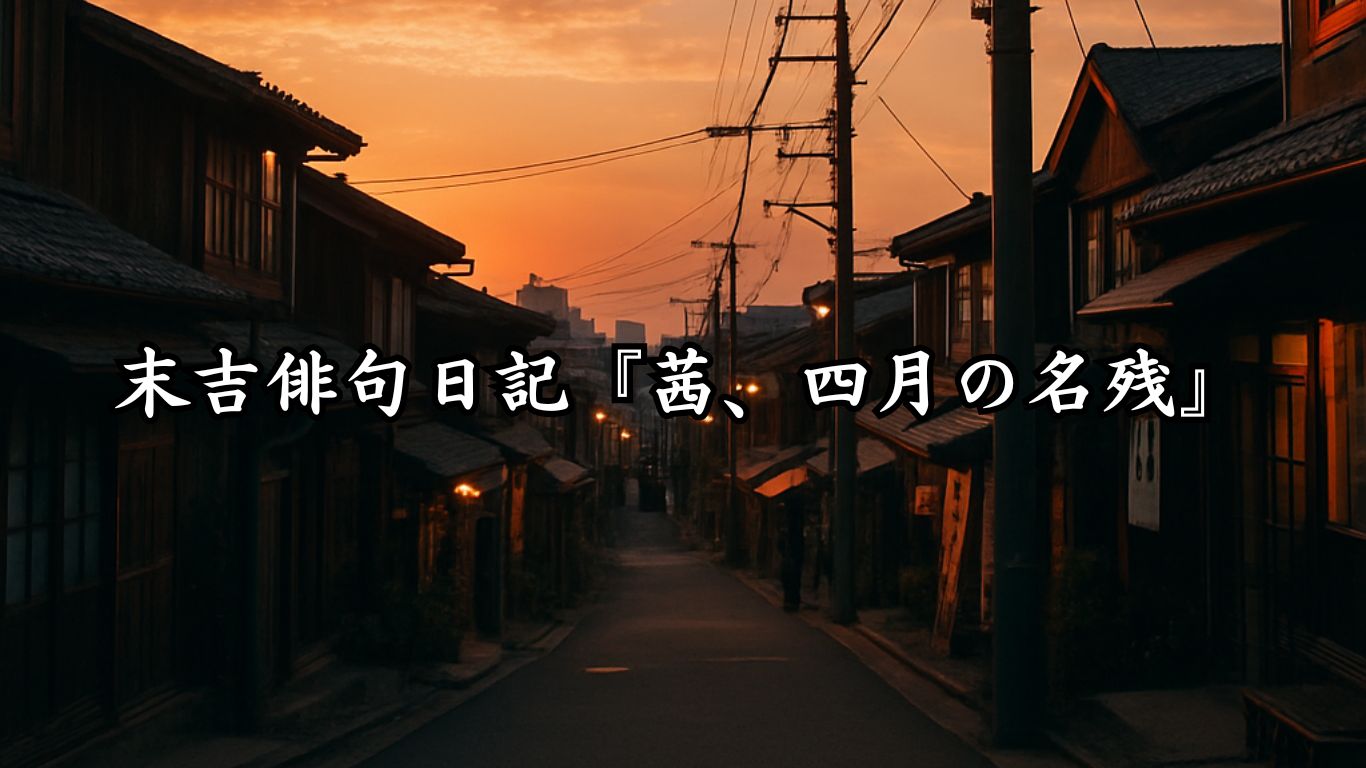 末吉俳句日記『茜、四月の名残』タイトルイメージ