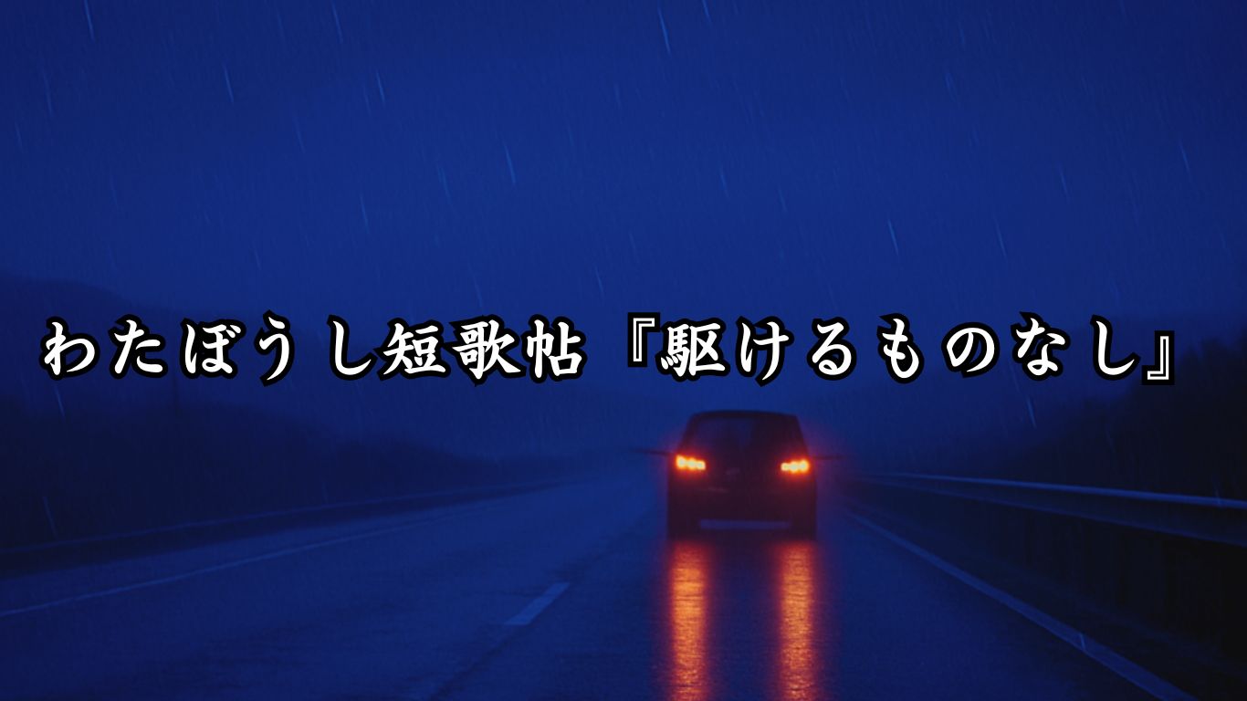 わたぼうし短歌帖『駆けるものなし』タイトルイメージ画像