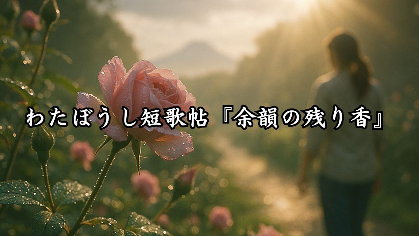 わたぼうし短歌帖『余韻の残り香』タイトルイメージ画像