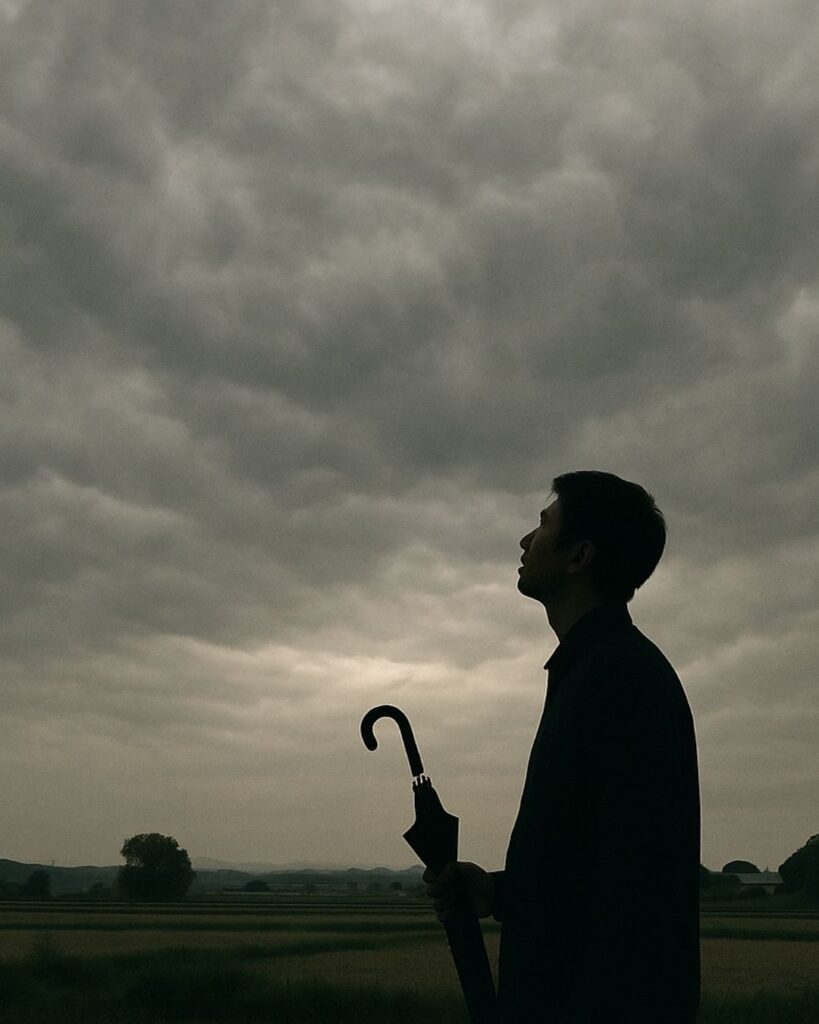 末吉俳句日記「卯月雲 心模様も 空まかせ」俳句イメージ画像