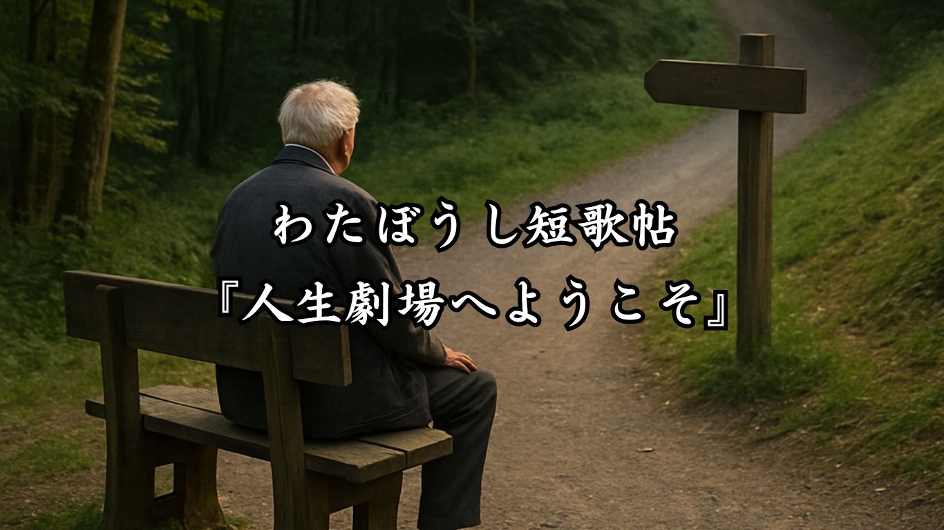 わたぼうし短歌帖『人生劇場へようこそ』タイトルイメージ画像