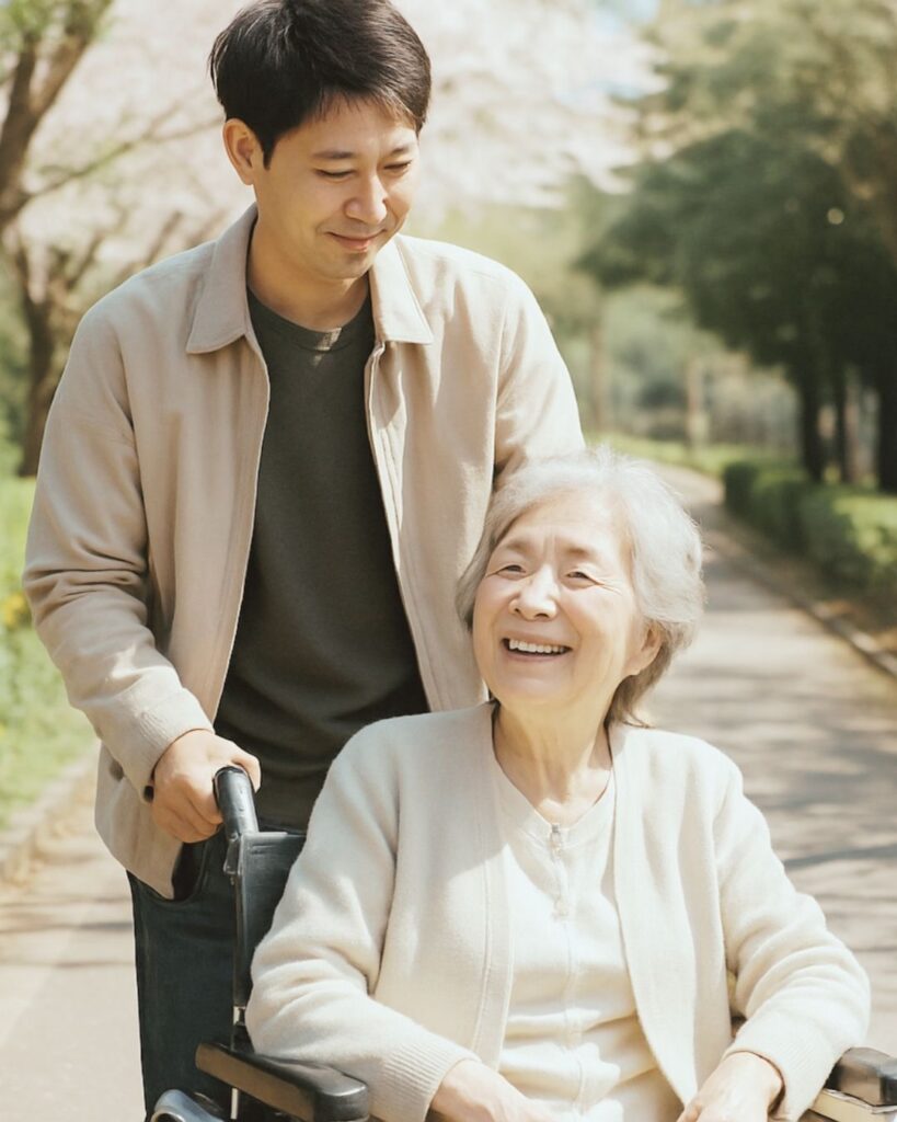 わたぼうし短歌帖「母はいま 「十七歳」と 微笑みに
笑い合わせる きょうの春」短歌イメージ画像