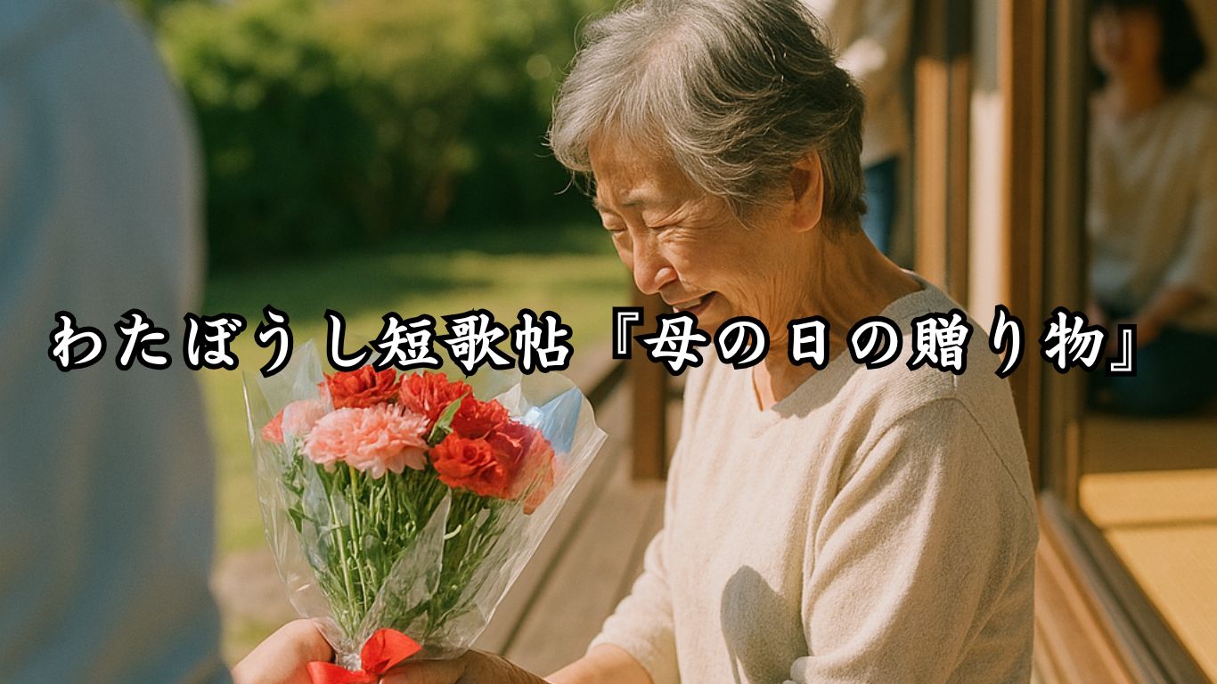 わたぼうし短歌帖『母の日の贈り物』タイトルイメージ画像
