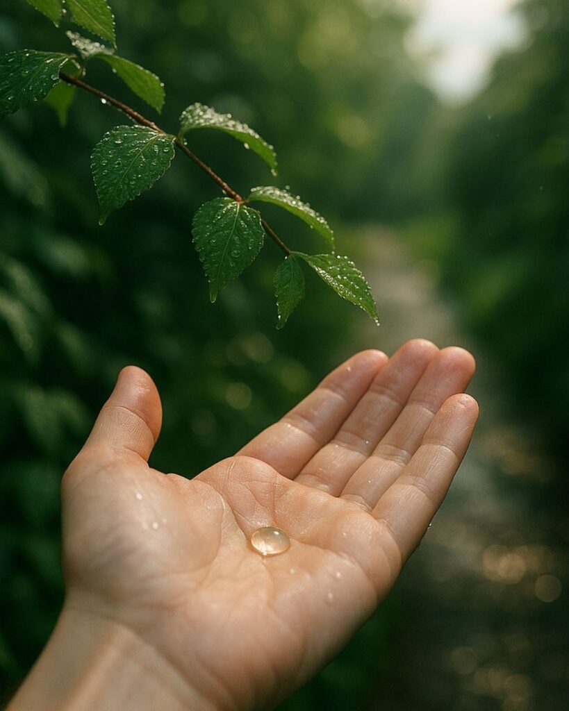 末吉俳句日記「動かぬに うつろう雲や 梅雨の月」俳句イメージ画像