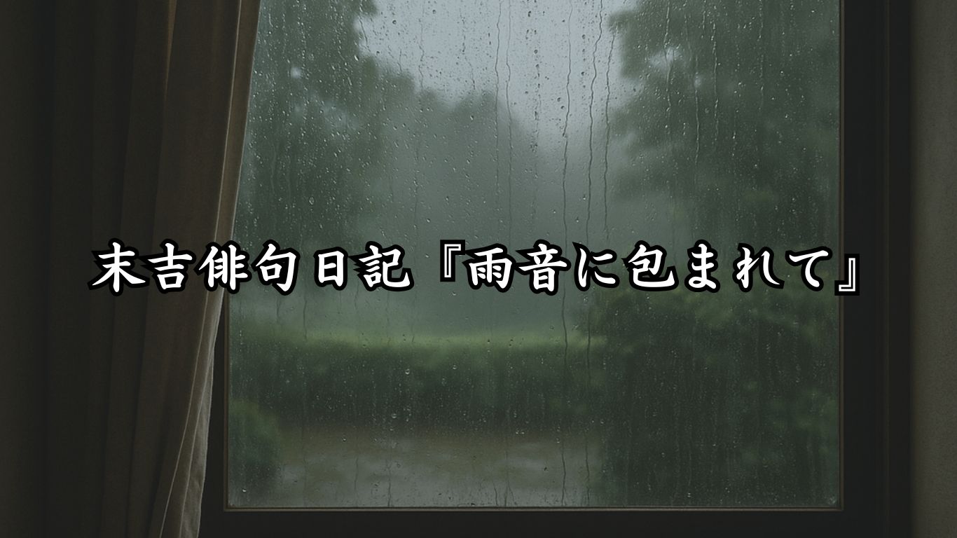 末吉俳句日記『雨音に包まれて』タイトルイメージ