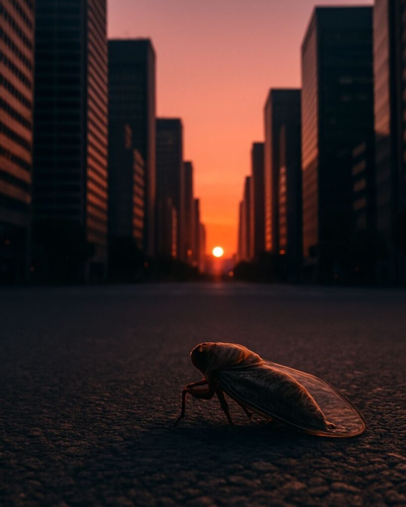 わたぼうし短歌帖「星燃ゆる　人無き世界は　ただ一つ
たしかむ虫の　つむぐ詩声」短歌イメージ画像
