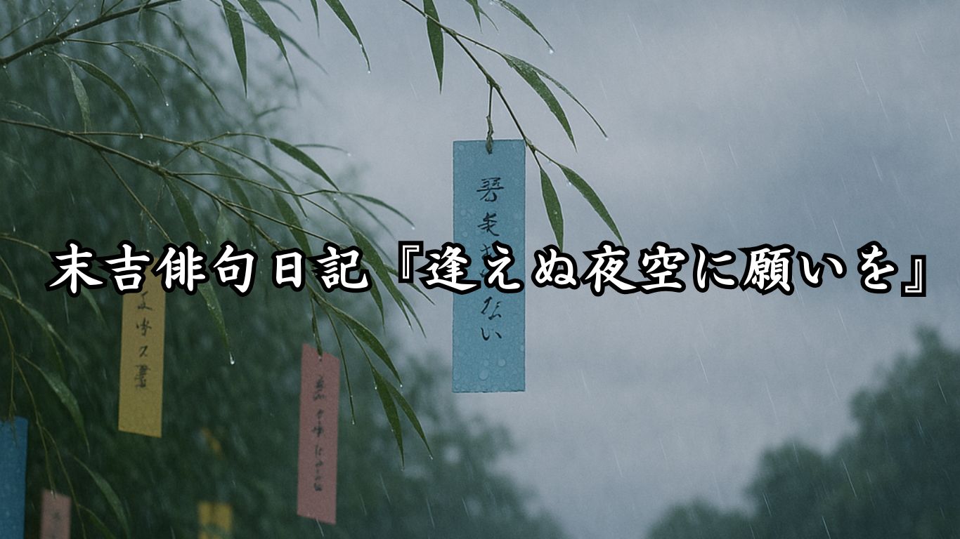 わたぼうし短歌帖『逢えぬ夜空に願いを』タイトルイメージ画像