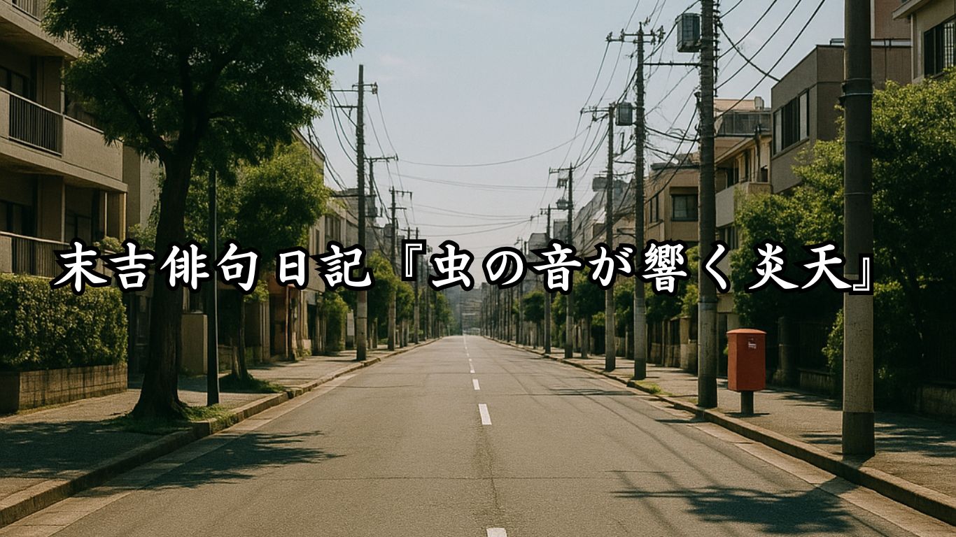 末吉俳句日記『虫の音が響く炎天』タイトルイメージ