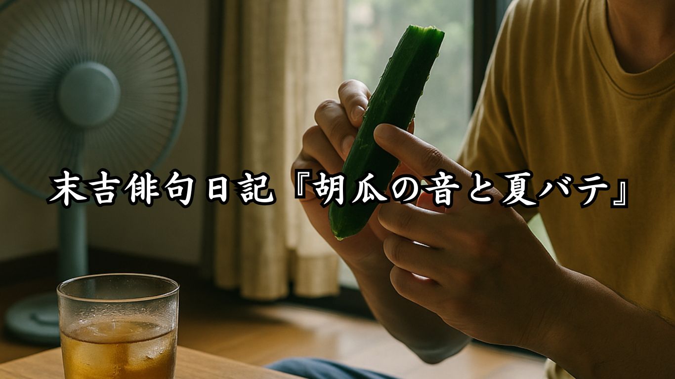 末吉俳句日記『胡瓜の音と夏バテ』タイトルイメージ