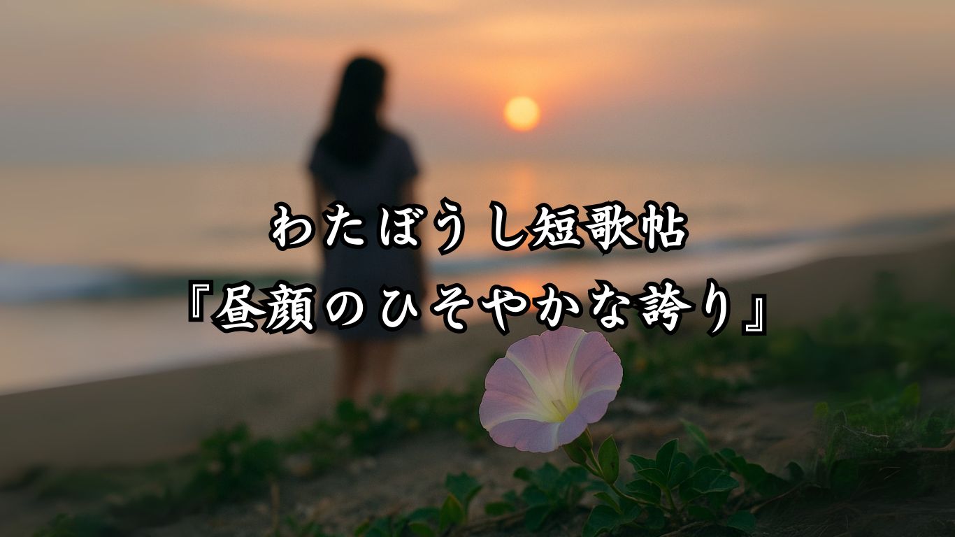 わたぼうし短歌帖『昼顔のひそやかな誇り』タイトルイメージ画像