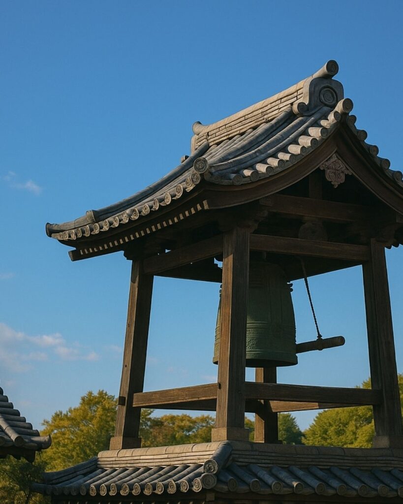 末吉俳句日記「秋空に ひたと鎮める 鐘の音」俳句イメージ画像
