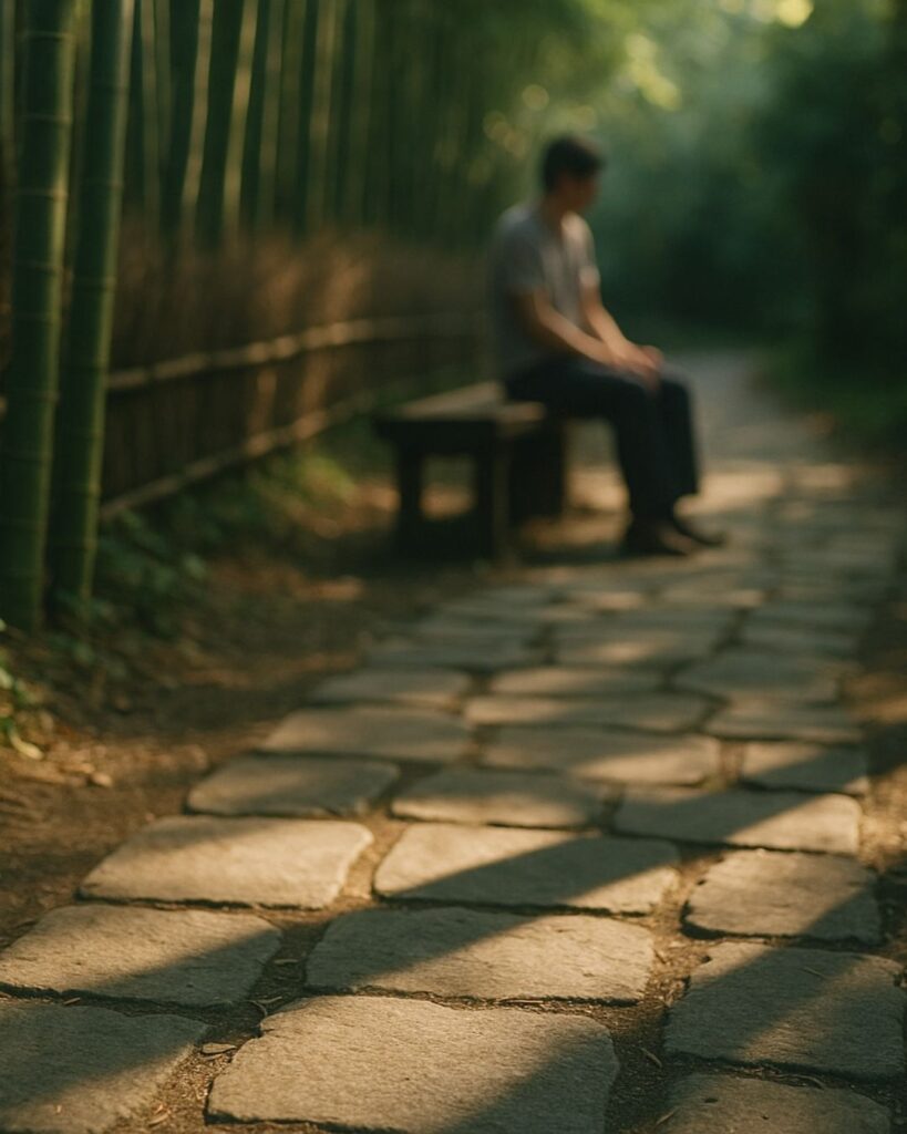 末吉俳句日記「石影に しばし身をおく 残暑かな」俳句イメージ画像