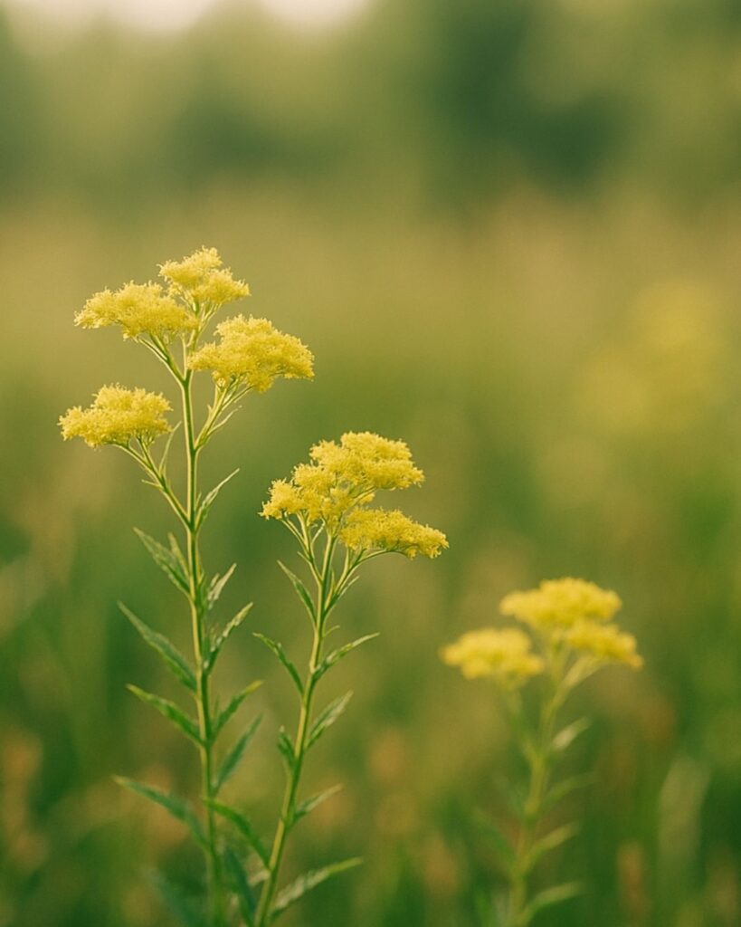 わたぼうし短歌帖「秋風と　言葉かさねて　花房に
やさしき時を　野辺にとどめて」短歌イメージ画像