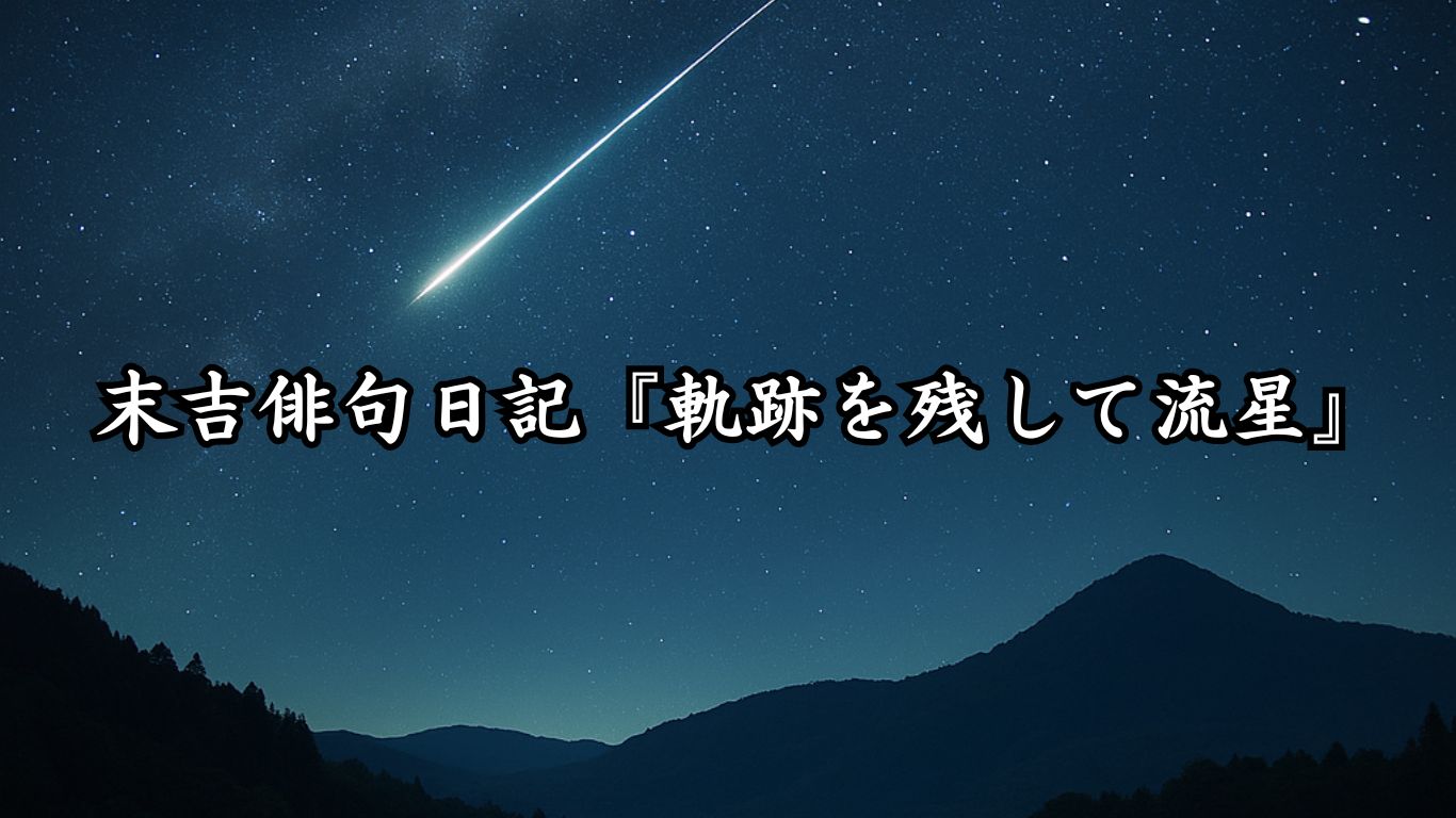 末吉俳句日記『軌跡を残して流星』タイトルイメージ