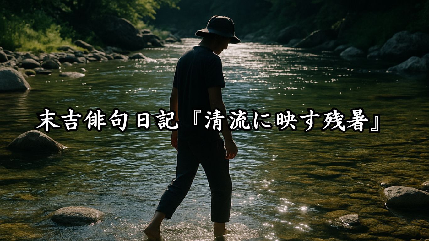 末吉俳句日記『清流に映す残暑』タイトルイメージ