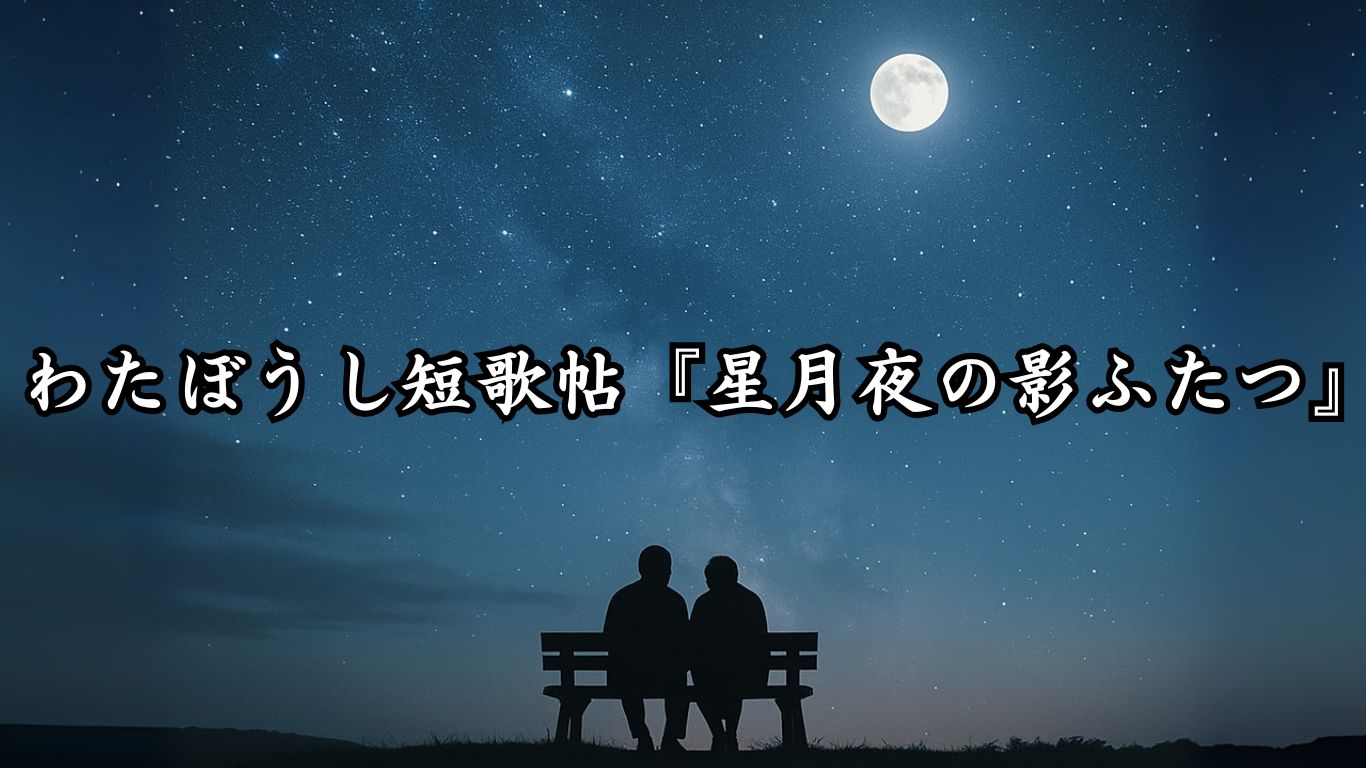 わたぼうし短歌帖『星月夜の影ふたつ』タイトルイメージ画像
