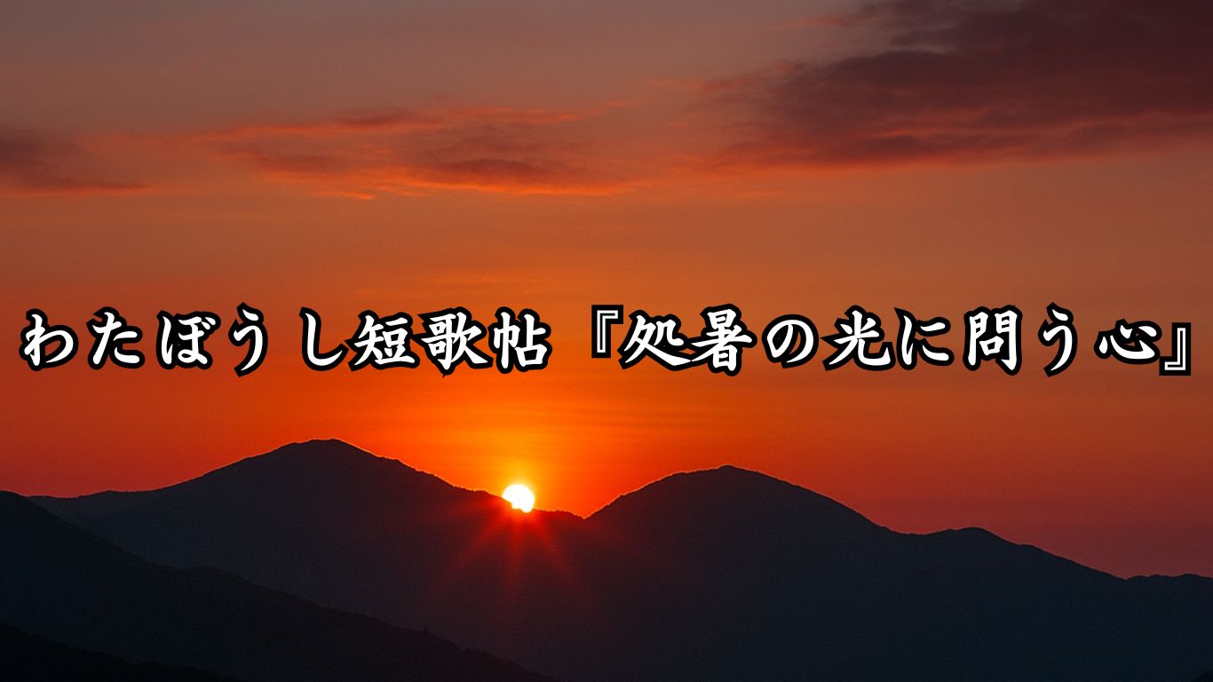 わたぼうし短歌帖『雷鳴と暮らしの交わり』タイトルイメージ画像