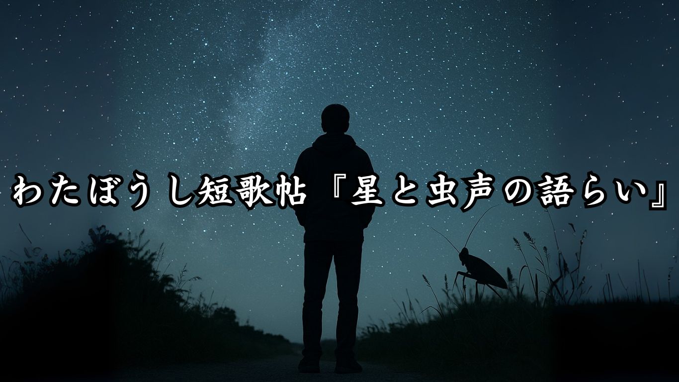 わたぼうし短歌帖『星と虫声の語らい』タイトルイメージ画像