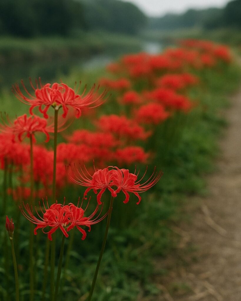 末吉俳句日記「ひとしずく 紅を宿して 曼珠沙華」俳句イメージ画像