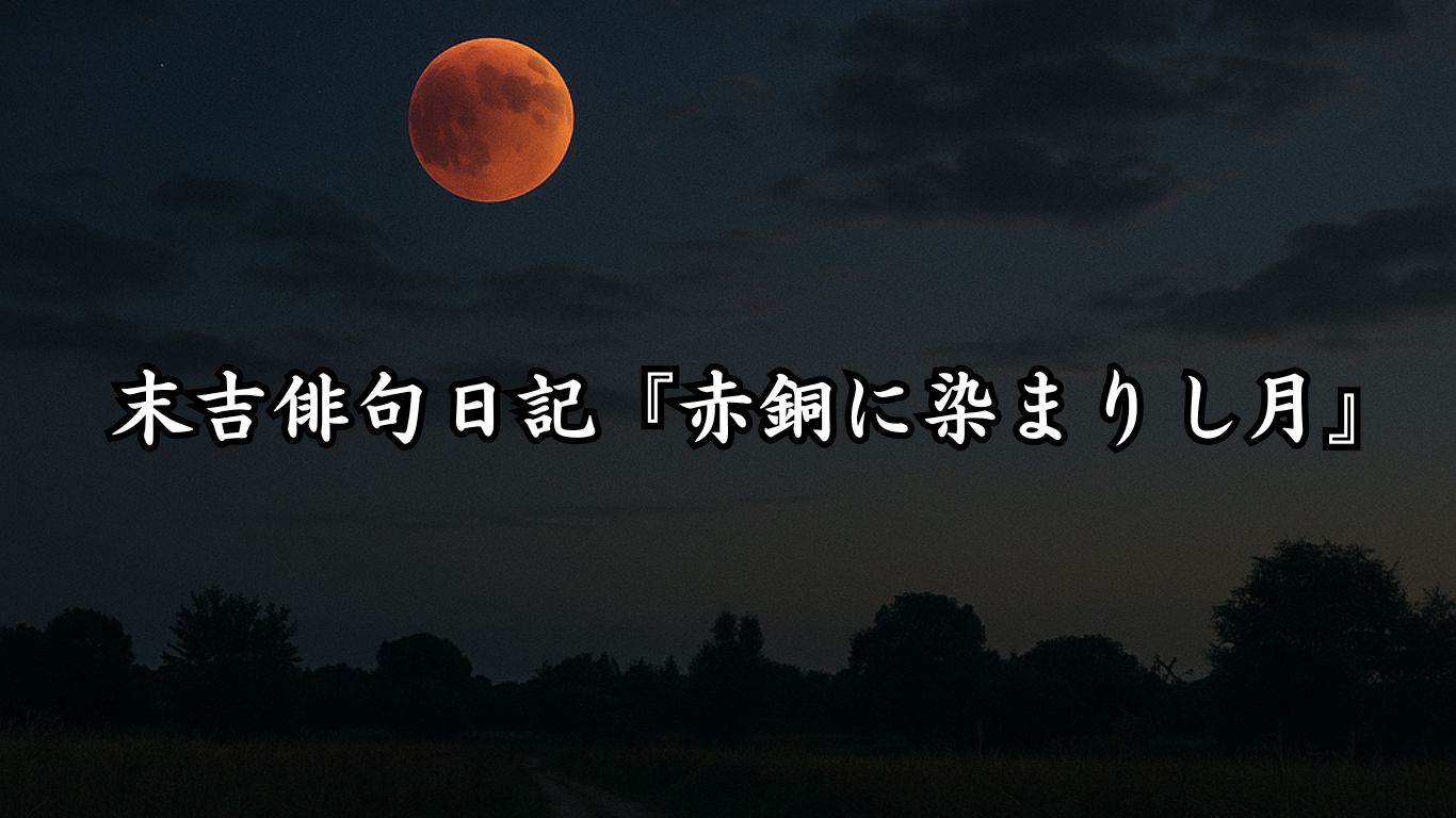 末吉俳句日記『赤銅に染まりし月』タイトルイメージ