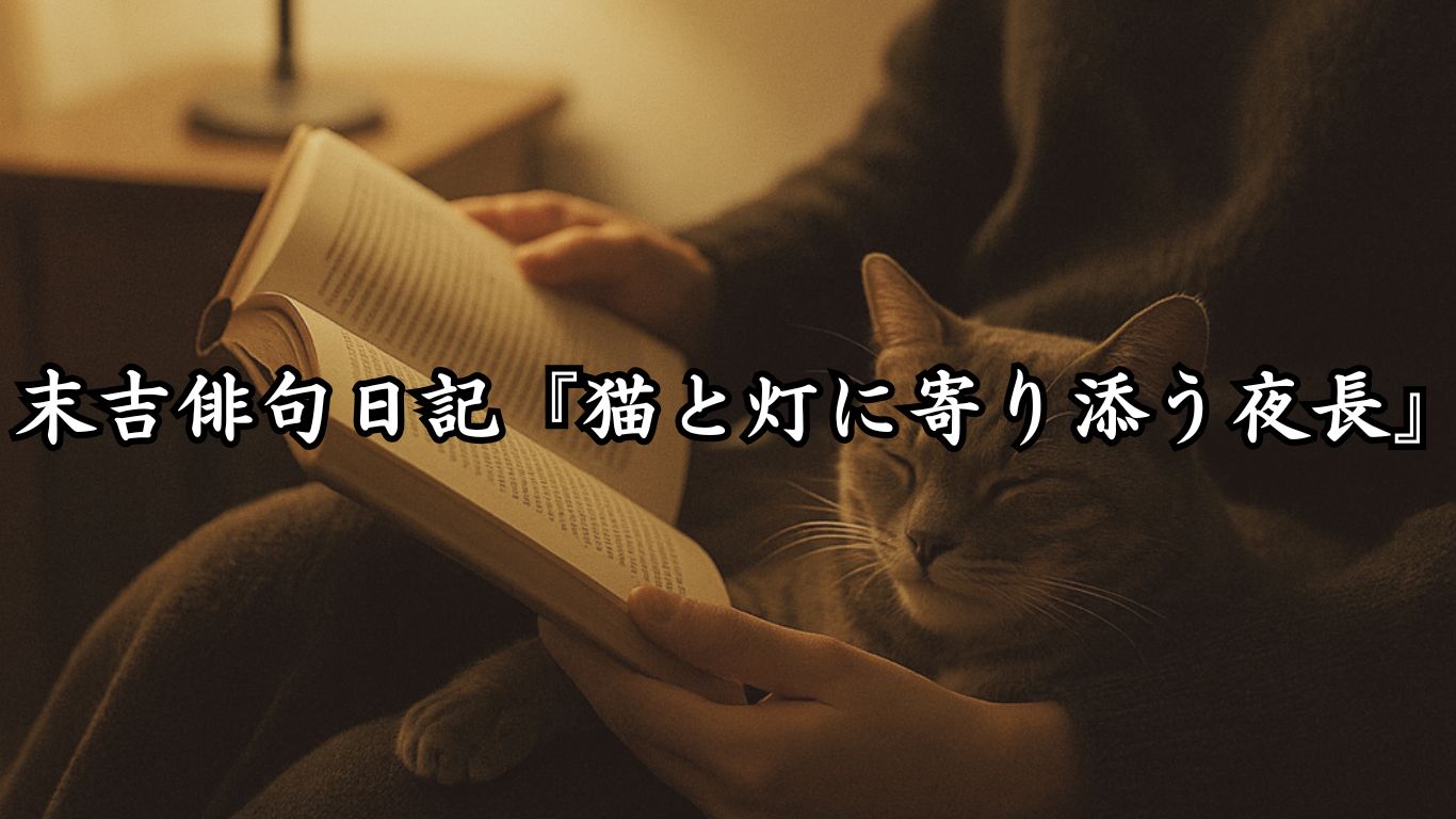 末吉俳句日記末吉俳句日記『猫と灯に寄り添う夜長』タイトルイメージ