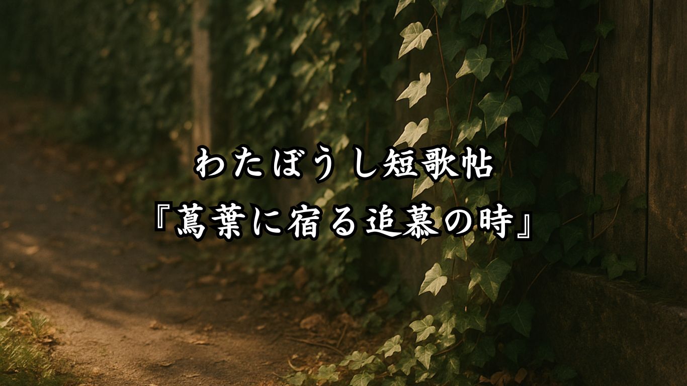 わたぼうし短歌帖『秋刀魚香る宵の誘い』タイトルイメージ画像