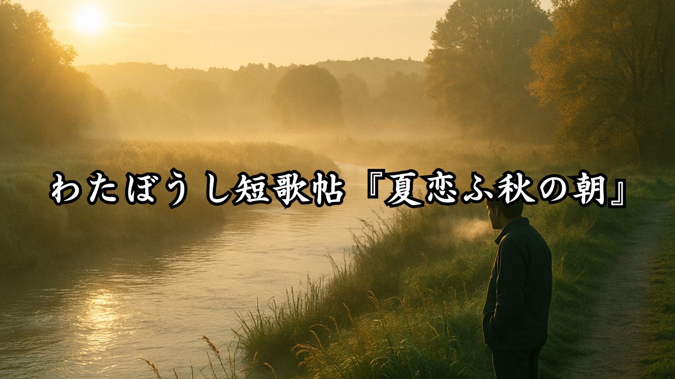 わたぼうし短歌帖『夏恋ふ秋の朝』タイトルイメージ画像