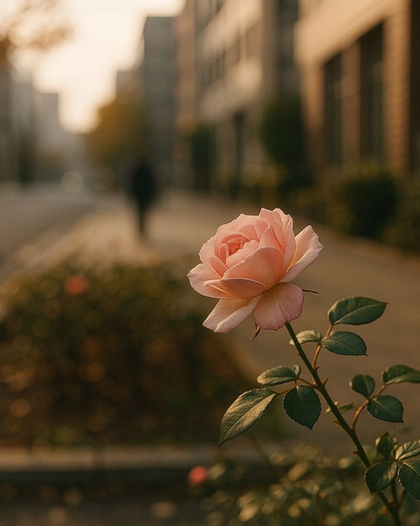 末吉俳句日記「秋薔薇 ただ眺めては 息をつく」俳句イメージ画像