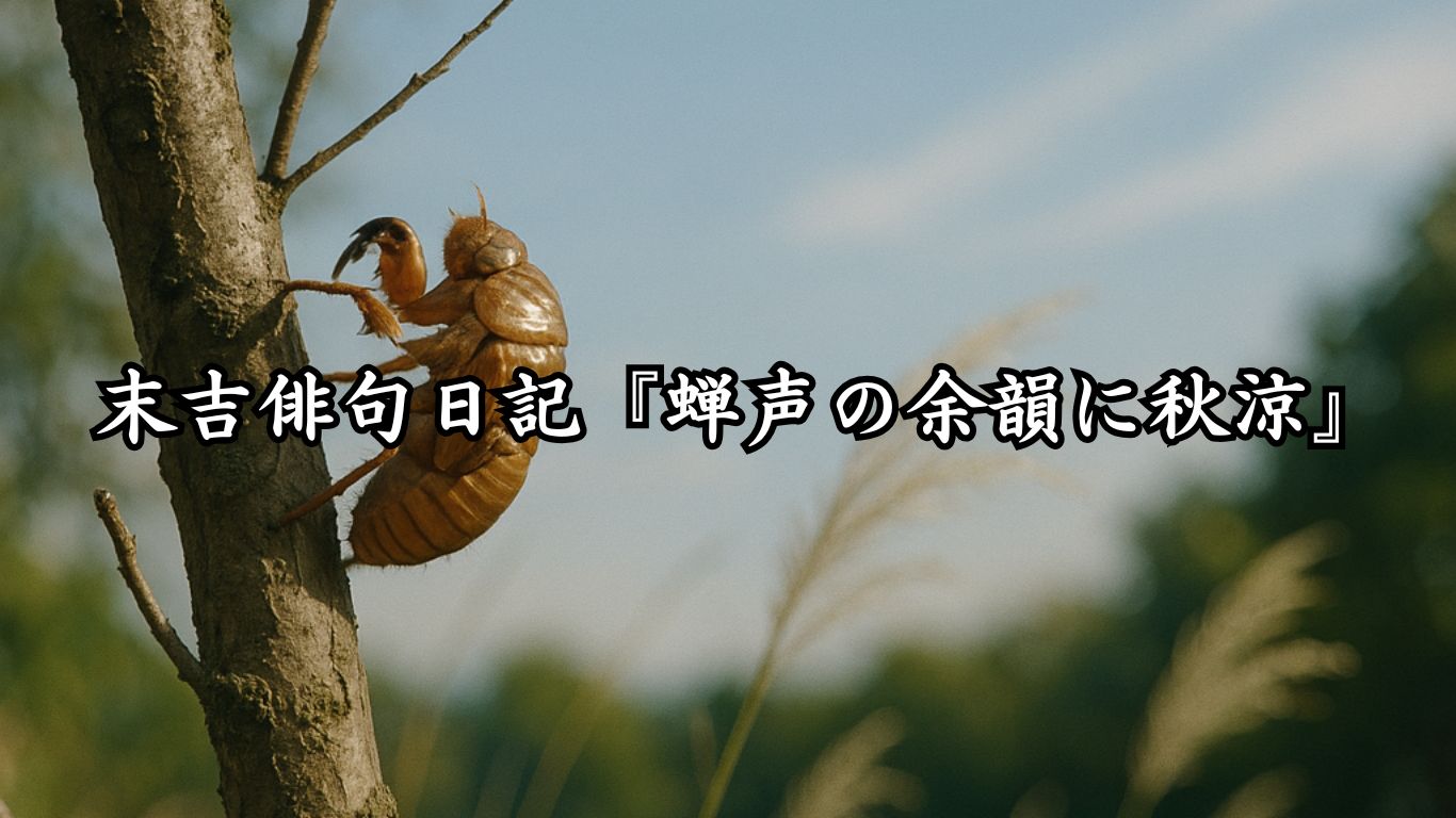 末吉俳句日記末吉俳句日記『蝉声の余韻に秋涼』タイトルイメージ
