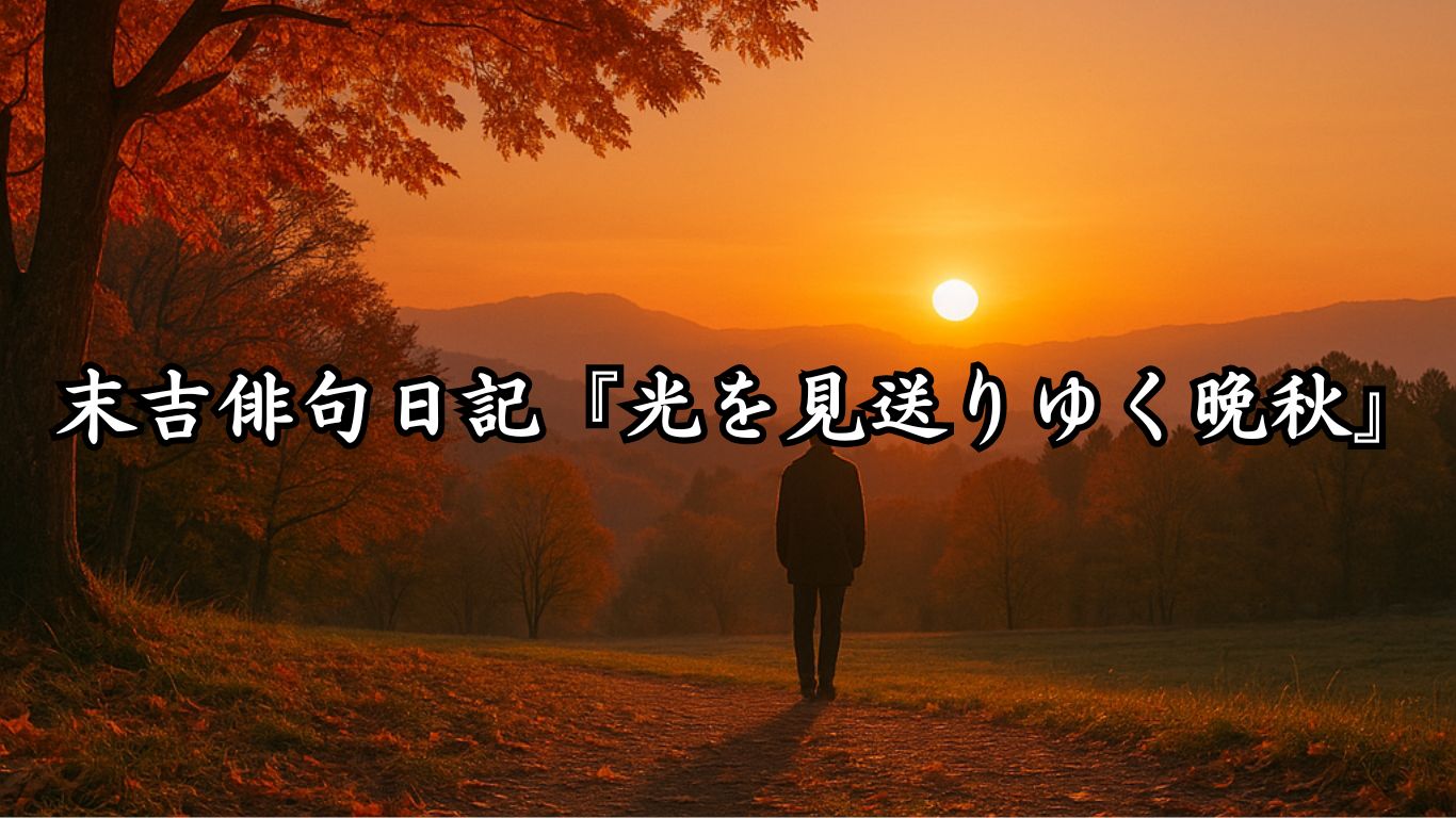 末吉俳句日記末吉俳句日記『光を見送りゆく晩秋』タイトルイメージ