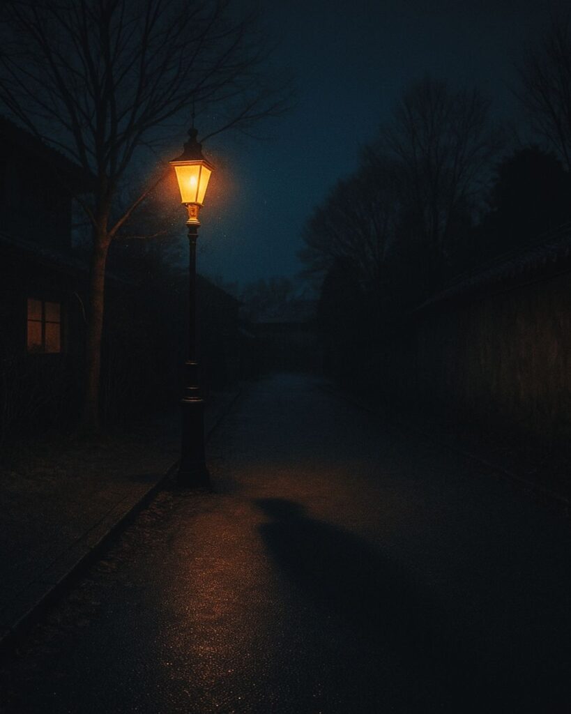 末吉俳句日記「冬の灯や 影も細りて 待つ人よ」俳句イメージ画像