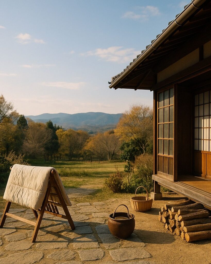 末吉俳句日記「冬支度 澄ます美空を うつろへり」俳句イメージ画像