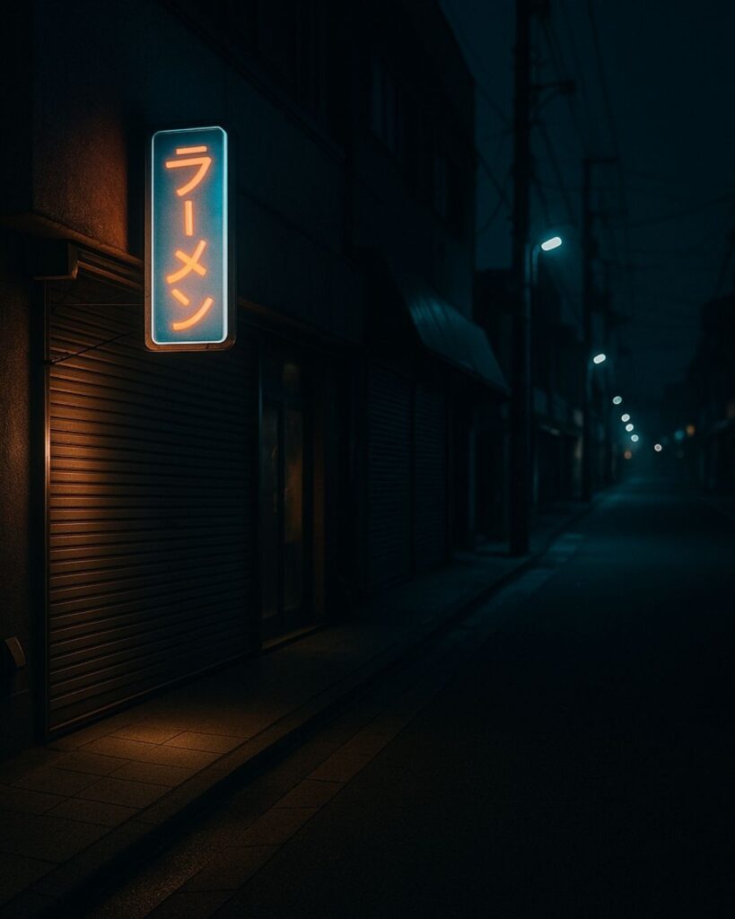 わたぼうし短歌帖「触れし灯の　影を結ばず　冬の夜
閉じゆく店の　ひそむ寂あり」短歌イメージ画像