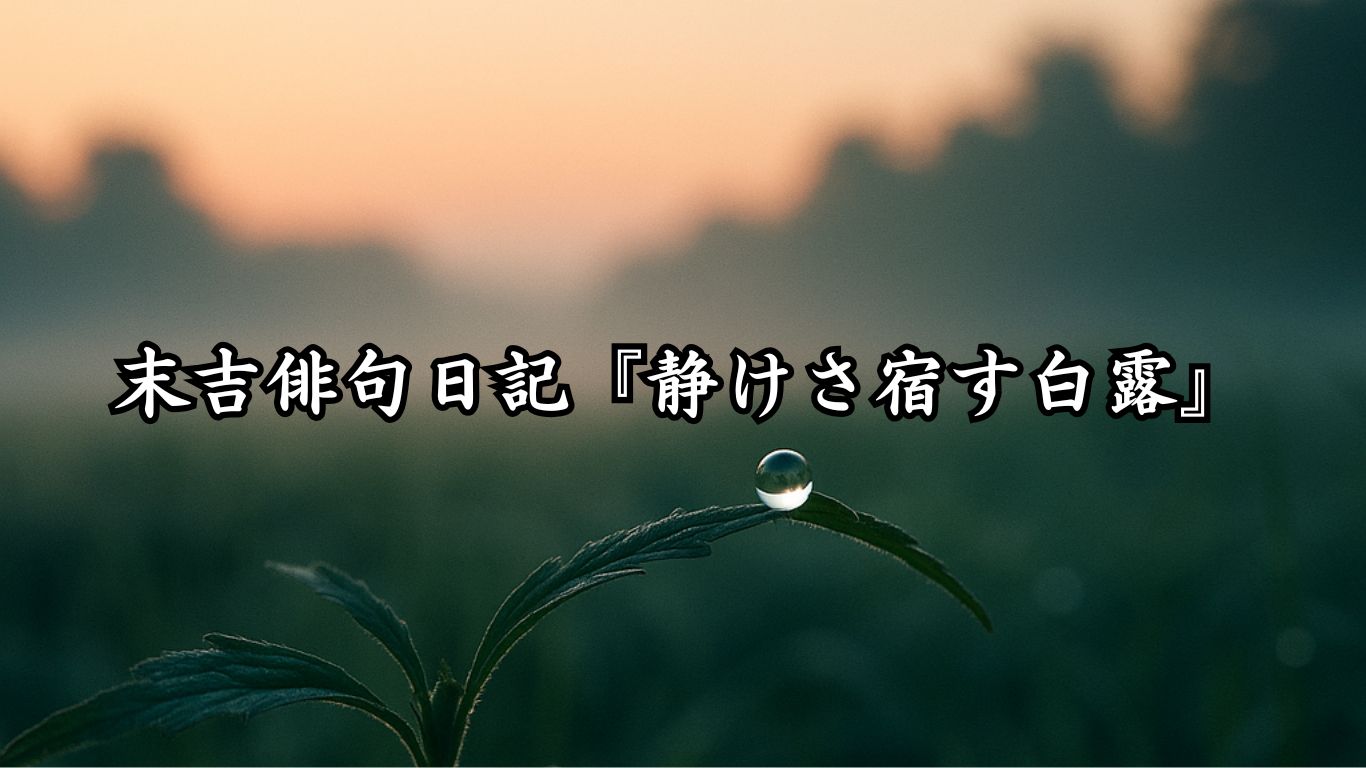 末吉俳句日記末吉俳句日記『静けさ宿す白露』タイトルイメージ