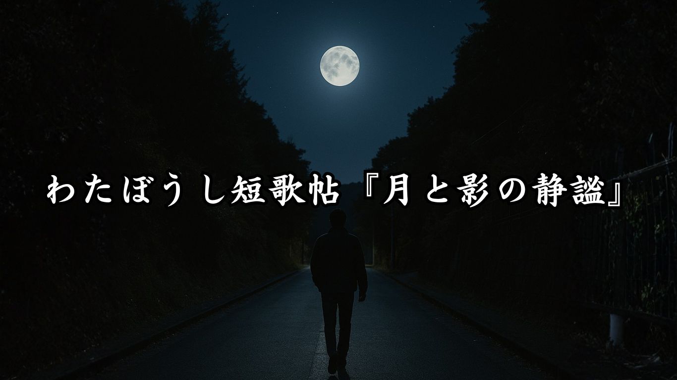わたぼうし短歌帖『月と影の静謐』タイトルイメージ画像