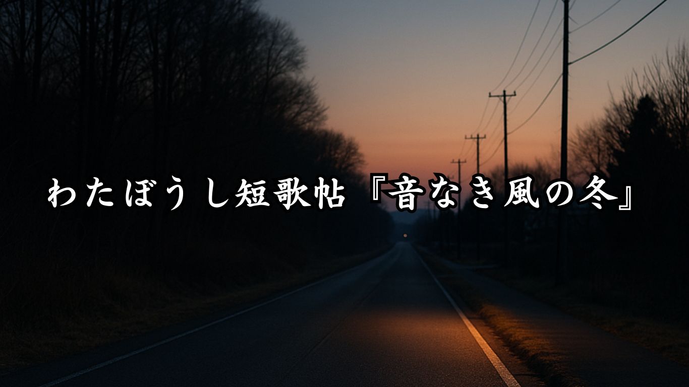 わたぼうし短歌帖『音なき風の冬』タイトルイメージ画像