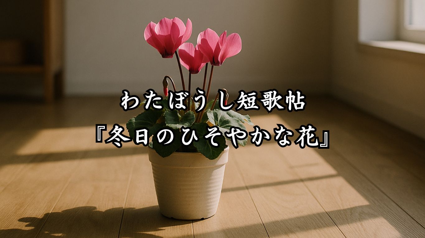 わたぼうし短歌帖『冬日のひそやかな花』タイトルイメージ画像