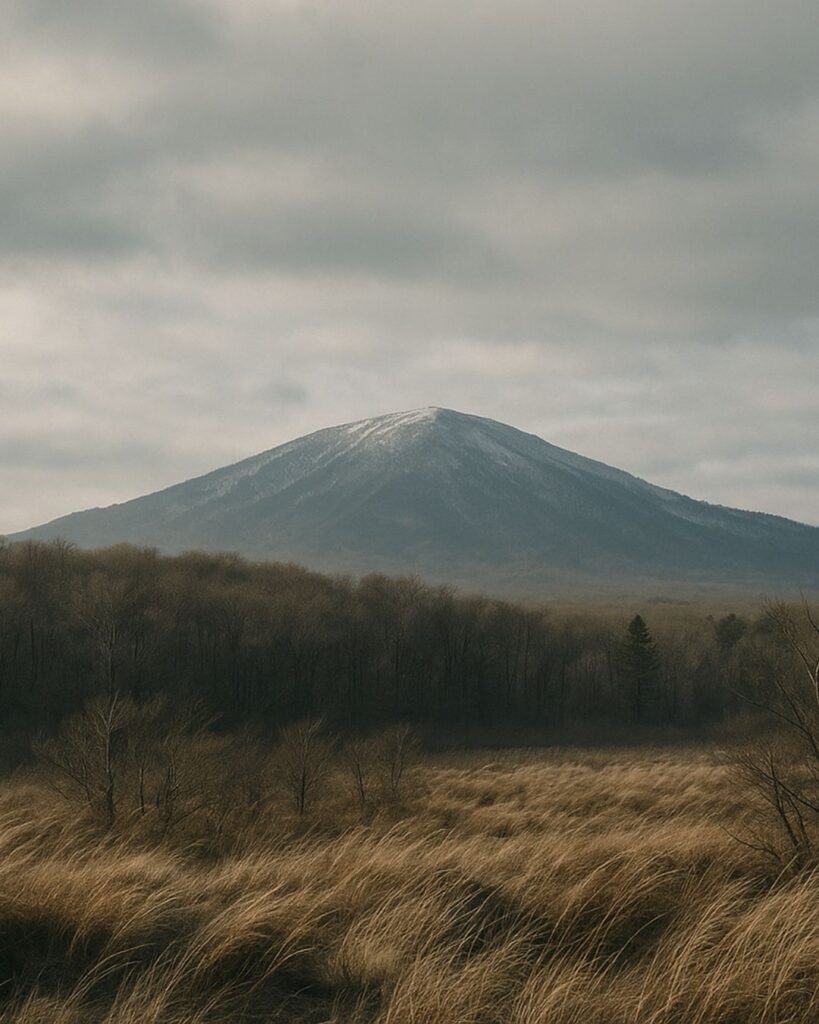 末吉俳句日記「西風を まとひながらに 山眠る」俳句イメージ画像