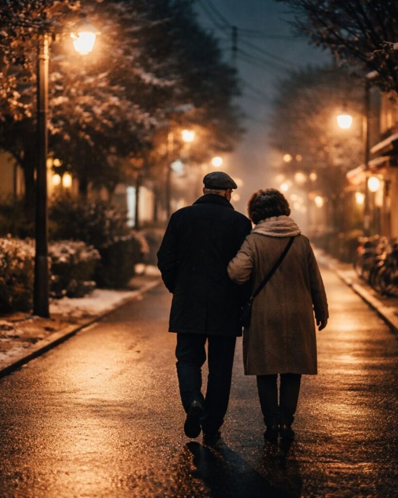 わたぼうし短歌帖「聖なる夜　寄り添うふたり　ゆるやかに
そのまま街は　息をゆるめる」短歌イメージ画像