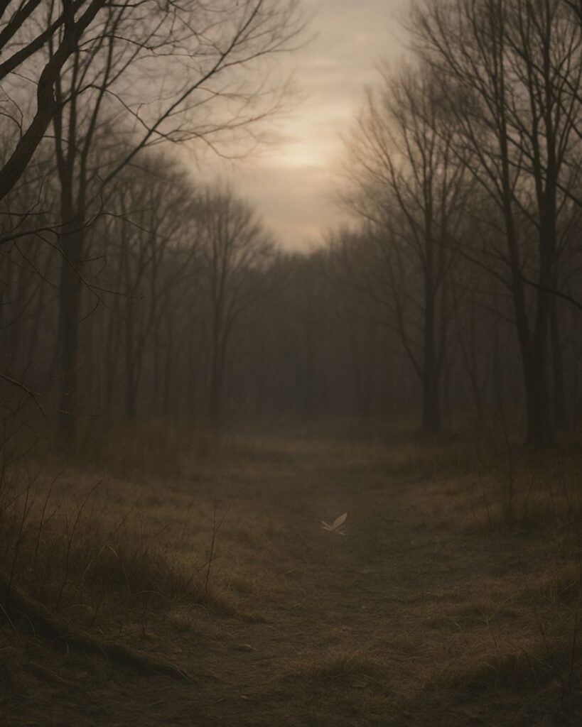 わたぼうし短歌帖「大雪の　しじまの底に　ひそむ声
翅かすむよう　消ゆるひとしず」短歌イメージ画像