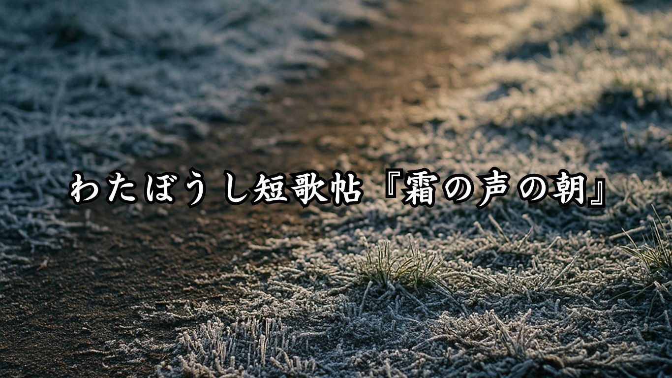 わたぼうし短歌帖『霜の声の朝』タイトルイメージ画像