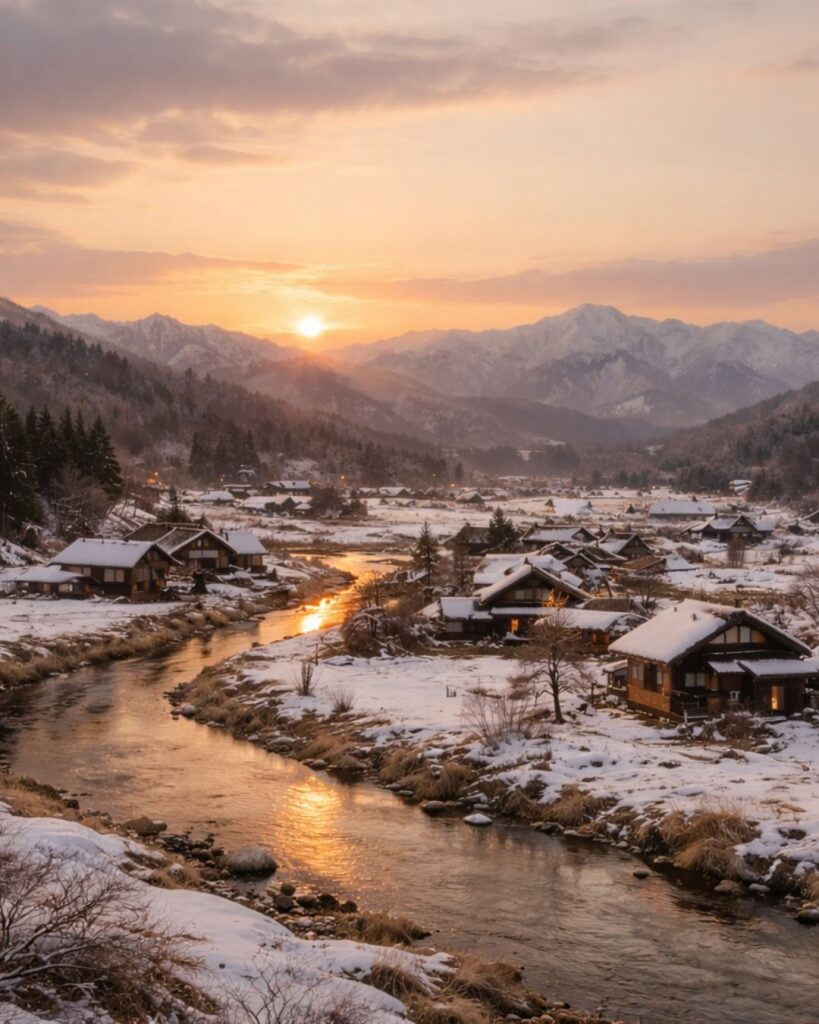 末吉俳句日記「寒椿　伽藍に寄りて　八重咲けり」俳句イメージ画像