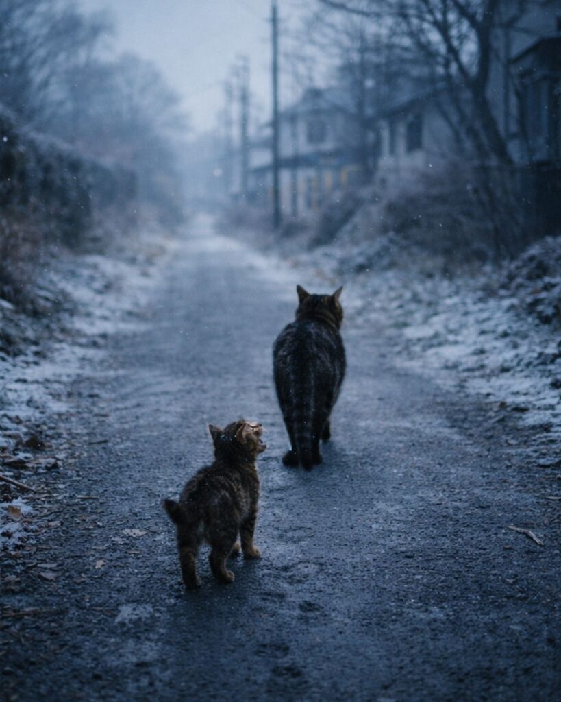 わたぼうし短歌帖「大寒の　指先しみる　迷い道
温もりのほうへ　足を止めたり」短歌イメージ画像