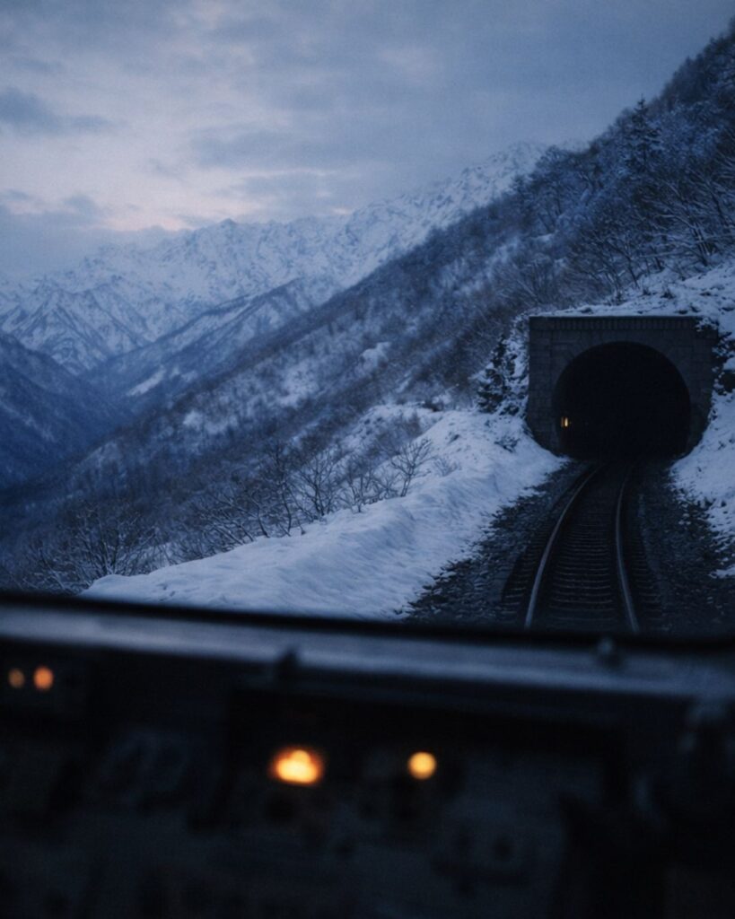 わたぼうし短歌帖「大寒の　指先しみる　迷い道
温もりのほうへ　足を止めたり」短歌イメージ画像