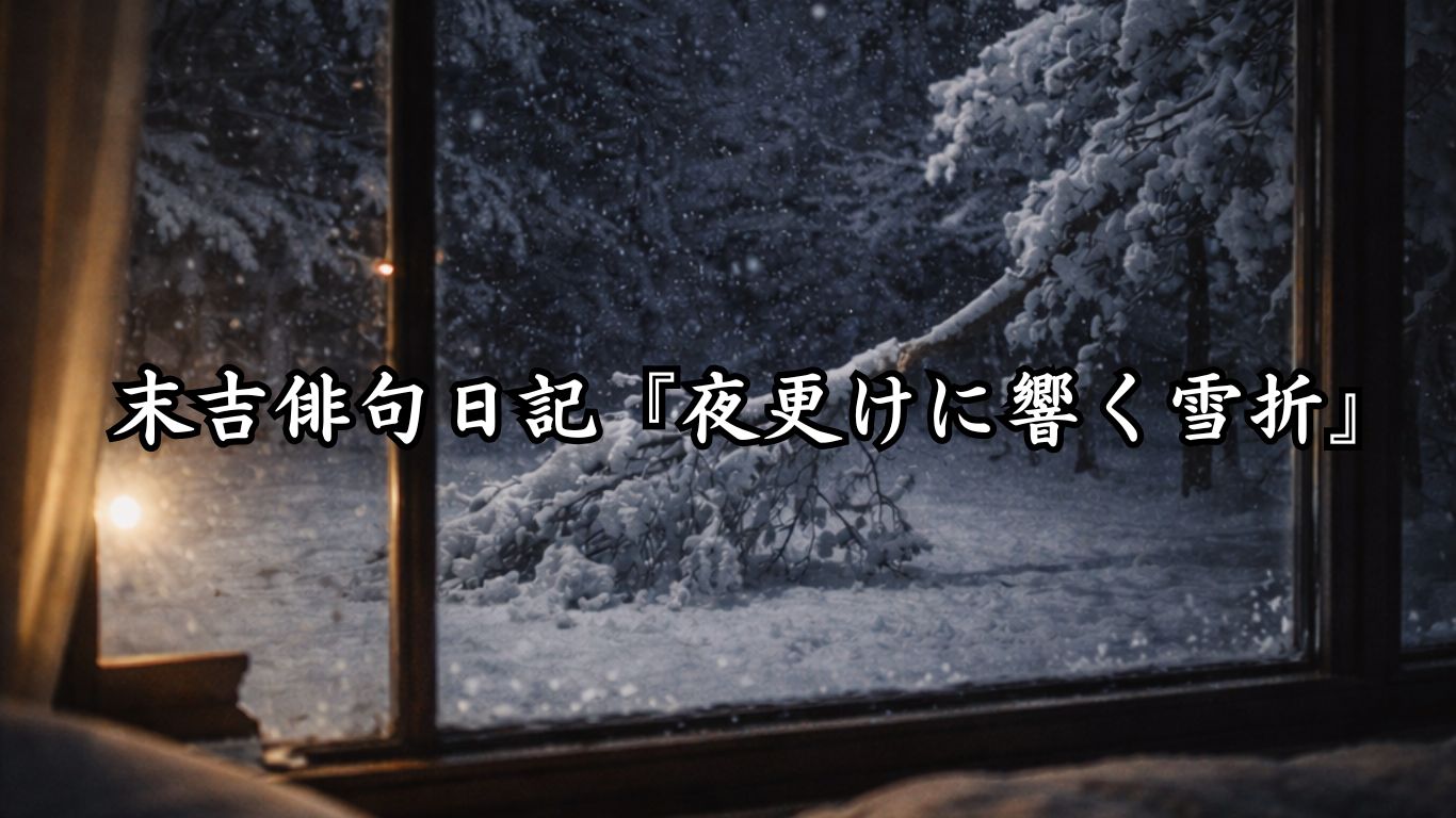 末吉俳句日記『宵空に掛かる寒月』タイトルイメージ