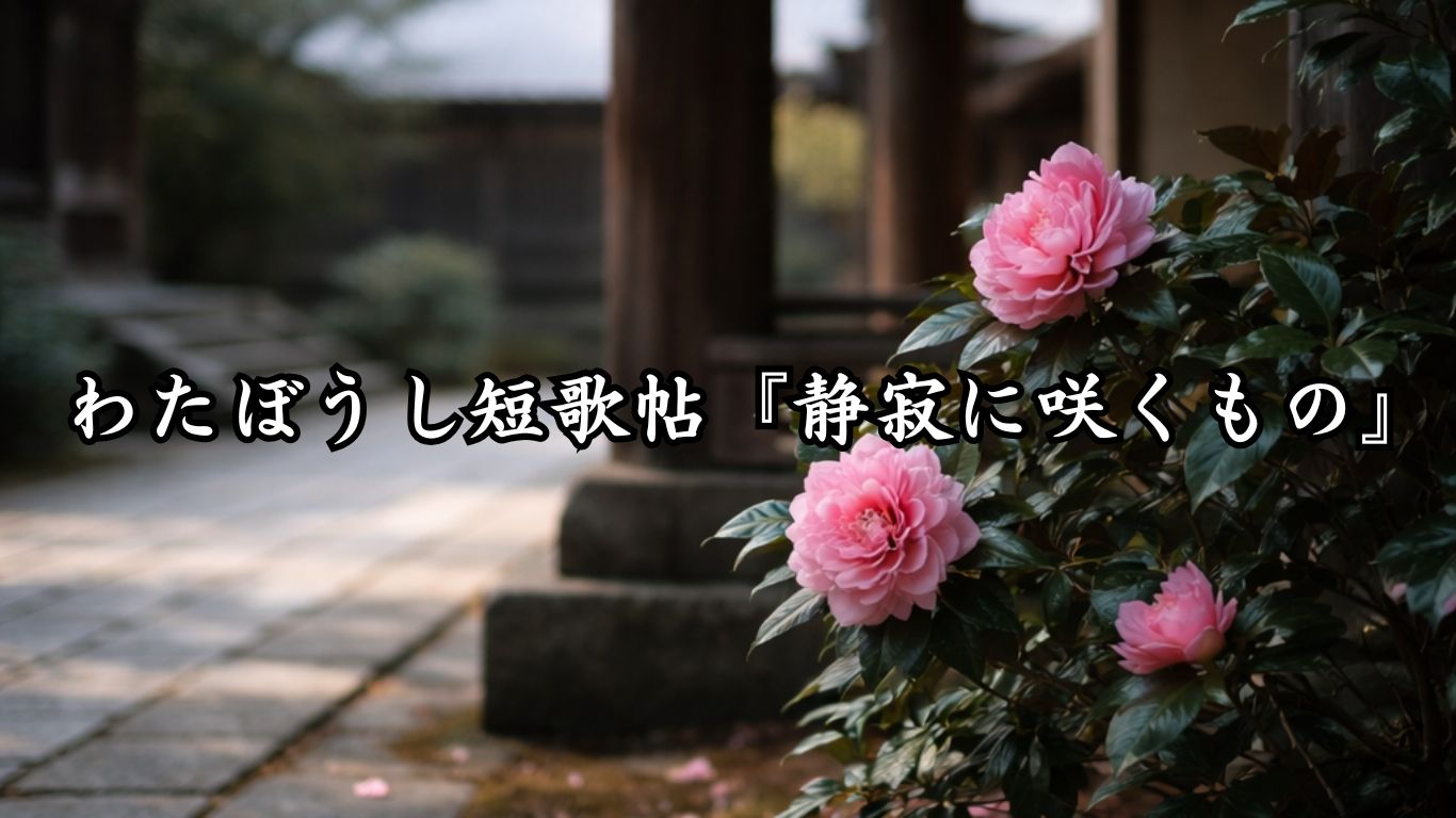 わたぼうし短歌帖『静寂に咲くもの』タイトルイメージ画像