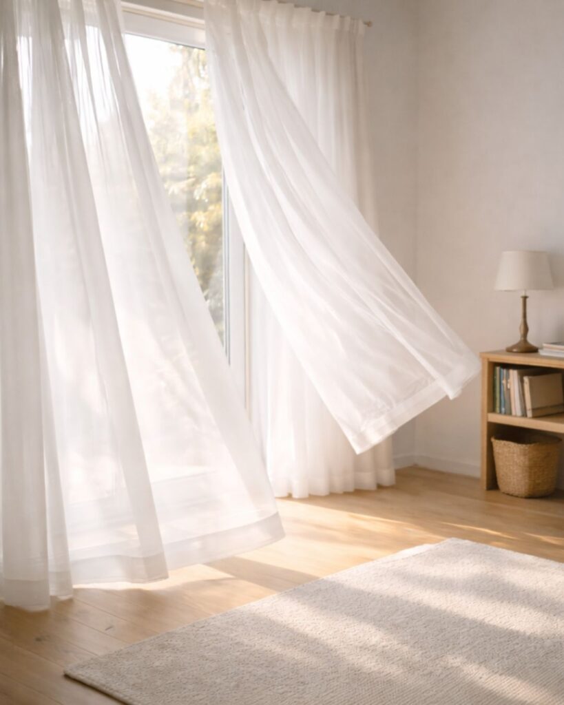 末吉俳句日記「春の風　ほどくいとまに　部屋めぐる」俳句イメージ画像